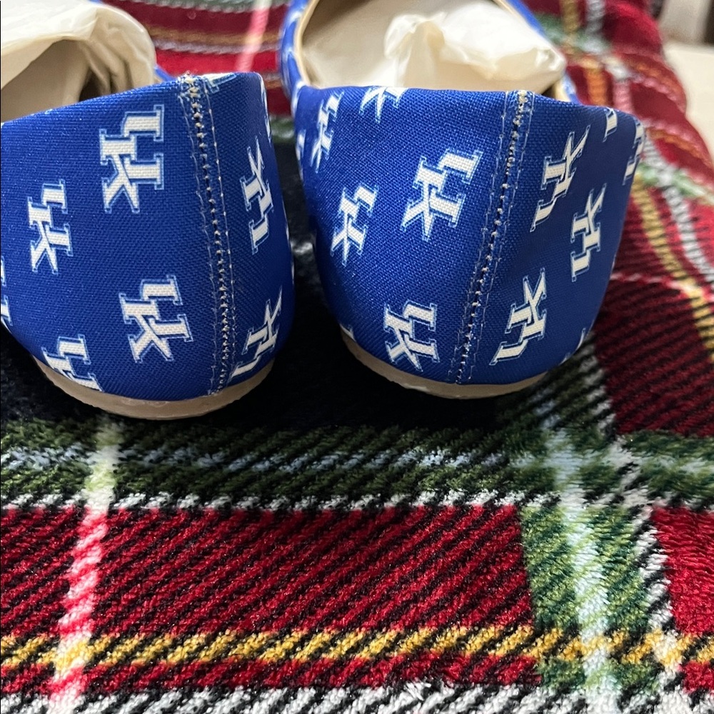 Spirit Blue Patterned Flats - Picture 4 of 9